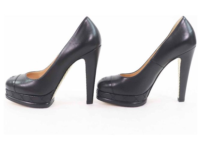 COCO Mark Leder-Pumps von Chanel Schwarz - Ansicht 3