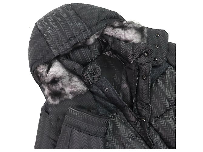 Chaqueta de plumas de piel de conejo Moncler TIAMAT Negro - vista 4
