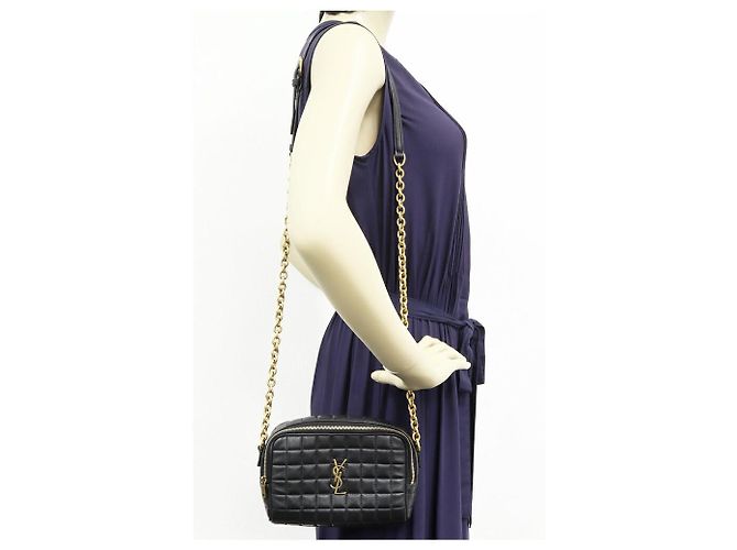Yves Saint Laurent Borsa a spalla Saint Laurent Cassandra Matelassé Carré in pelle di agnello - vista 2