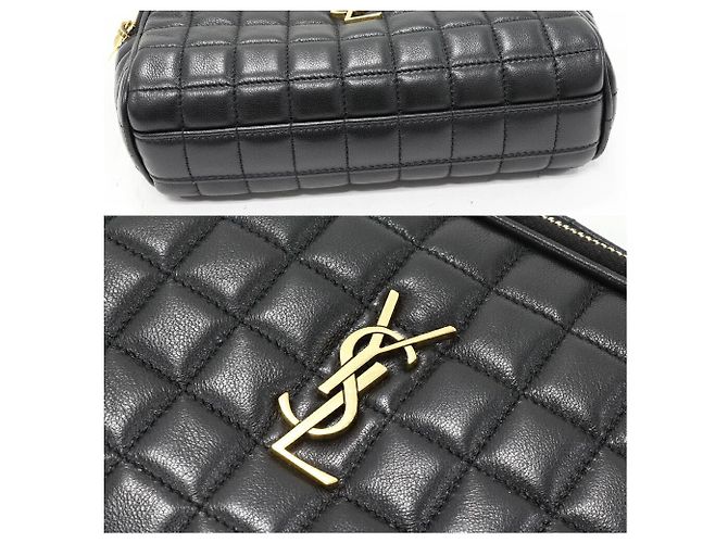 Yves Saint Laurent Borsa a spalla Saint Laurent Cassandra Matelassé Carré in pelle di agnello - vista 5