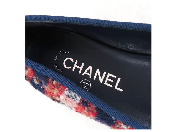 Sapatilhas de Tweed e Couro COCO Mark da Chanel Multicor - vista 10