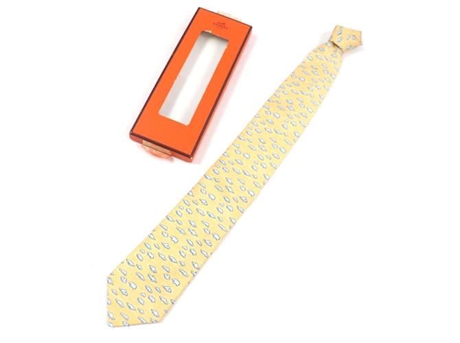 Hermès Hermes Silk Tie Orange - view 2