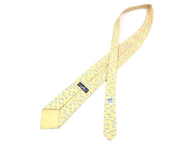 Hermès Hermes Silk Tie Orange - view 4