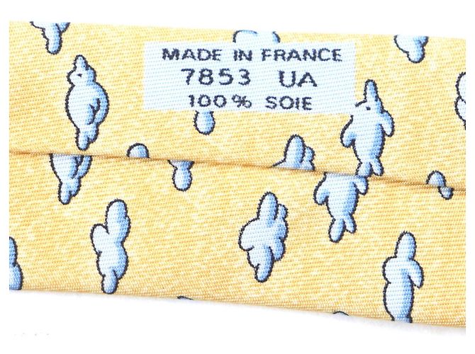 Hermès Hermes Silk Tie Orange - view 7
