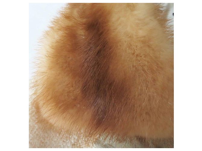 Giacca in Lana Seta e Visone Louis Vuitton Beige Crudo - vista 6