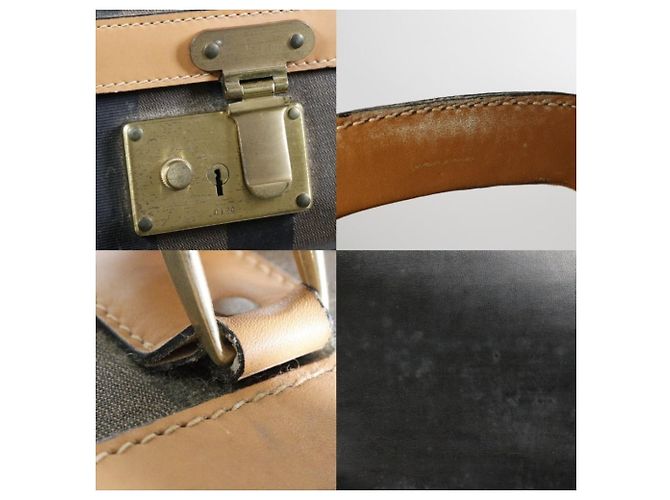 Fendi Pequin PVC Leder Tasche Braun - Ansicht 9