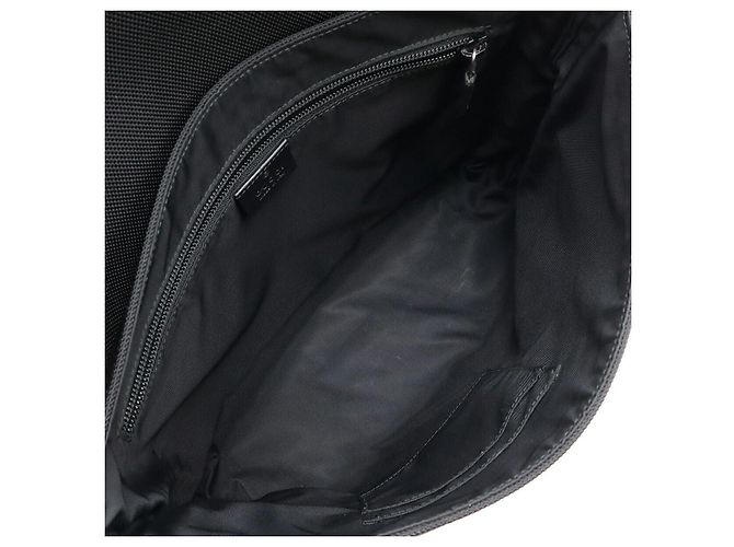 Gucci Sherry Line Techno Canvas Schultertasche Schwarz Rot Grün - Ansicht 6