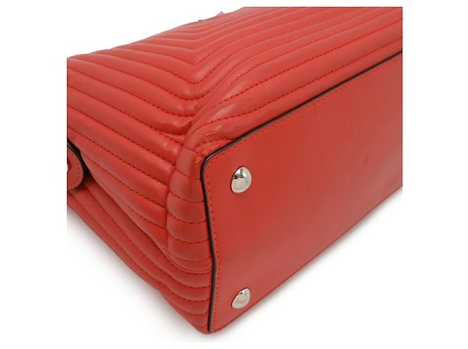 Fendi Dotcom Click Leder 2-in-1 Schultertasche Rot - Ansicht 3