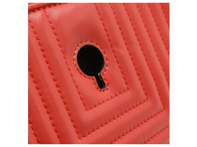 Fendi Dotcom Click Leder 2-in-1 Schultertasche Rot - Ansicht 4