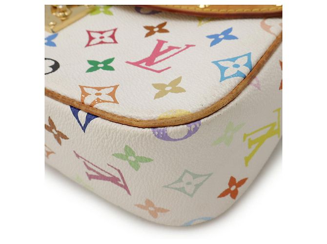 Louis Vuitton Sologne Monogram Multicolore Shoulder Bag White - view 3
