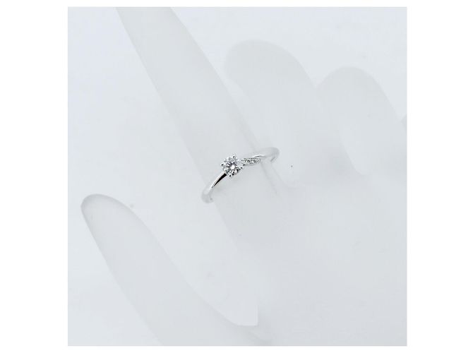 Autre Marque Niwaka Komorebi Pt950 Diamantring Silber - Ansicht 4