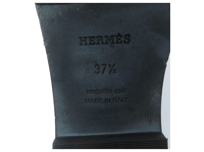 Sandali in pelle Harako Oran di Hermès Nero - vista 11