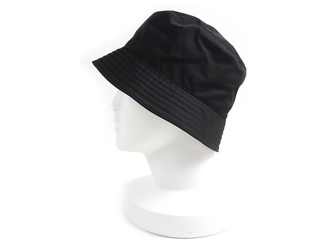 Sombrero bucket de Re-Nylon con logo triangular de Prada Negro - vista 4