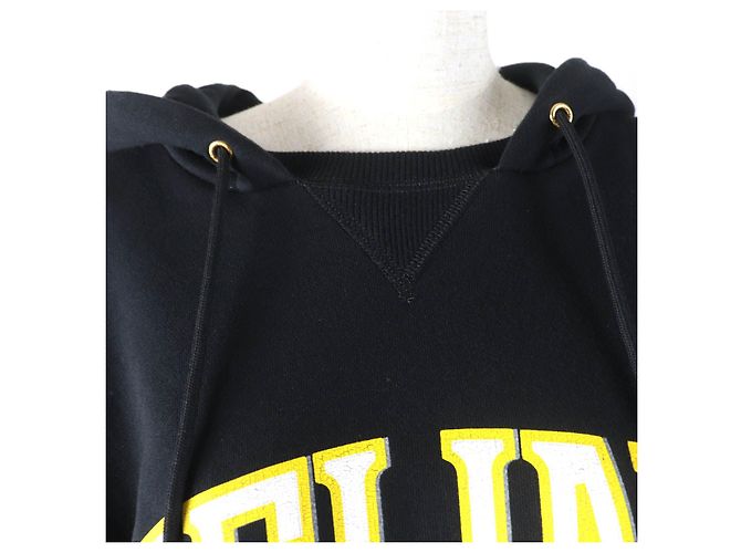 Céline Celine 24 Sudadera de algodón de acero inoxidable 2Y70F6700Q Negro - vista 4