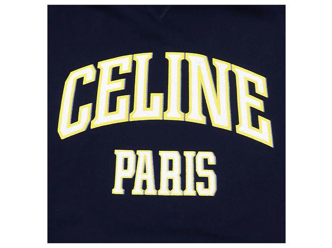 Céline Celine 24 Sudadera de algodón de acero inoxidable 2Y70F6700Q Negro - vista 5
