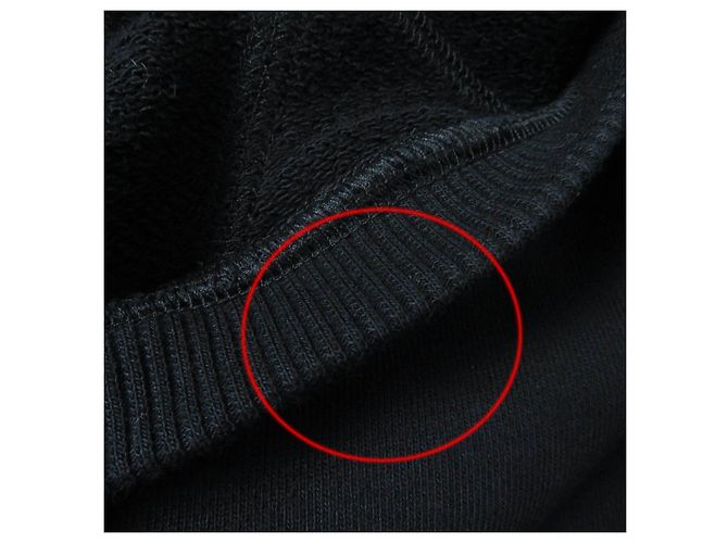 Céline Celine 24 Sudadera de algodón de acero inoxidable 2Y70F6700Q Negro - vista 9