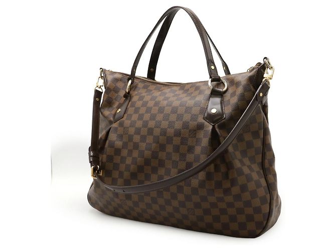 Borsa 2 in 1 Louis Vuitton Evora GM Damier Marrone - vista 2