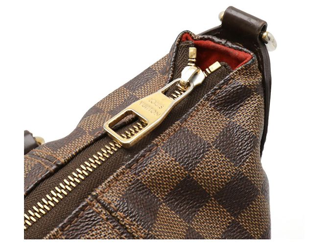 Borsa 2 in 1 Louis Vuitton Evora GM Damier Marrone - vista 4
