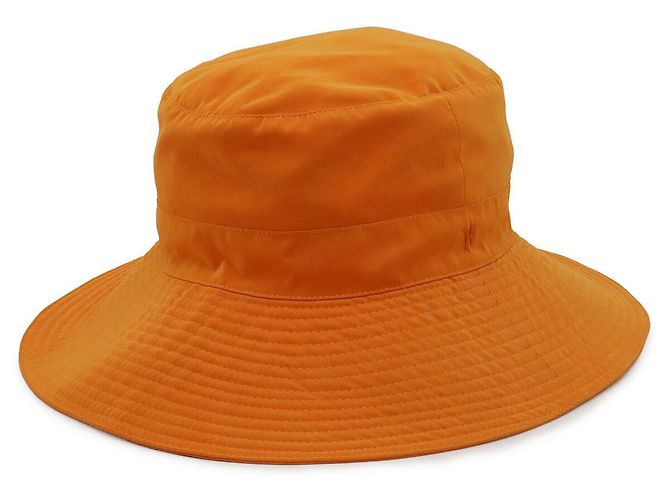Cappello a secchiello in poliestere nylon con logo H di Hermès Arancione - vista 2