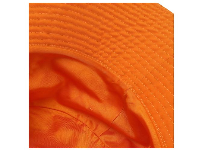 Cappello a secchiello in poliestere nylon con logo H di Hermès Arancione - vista 5