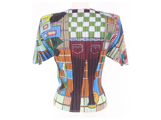 Issey Miyake PLEATS PLEASE PLEATS PLEASE Polyester T-Shirt Mehrfarben - Ansicht 3