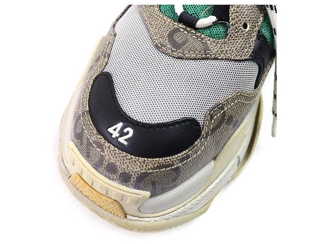 Sneakers Gucci×Balenciaga The Hacker Project Beige Verde Giallo - vista 10