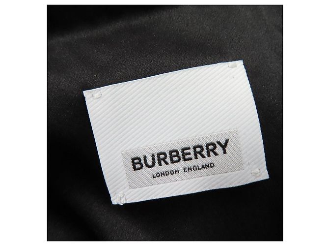 Abrigo largo de seda y lana virgen Burberry Negro - vista 6
