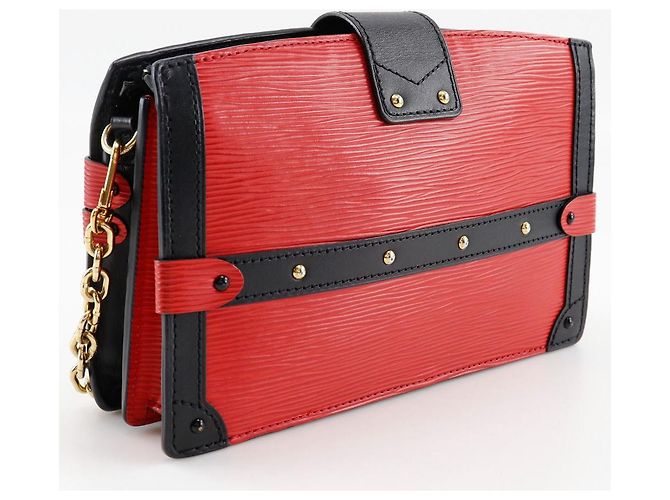 Borsa Trunk Clutch Epi 2 in 1 Louis Vuitton Rosso - vista 3