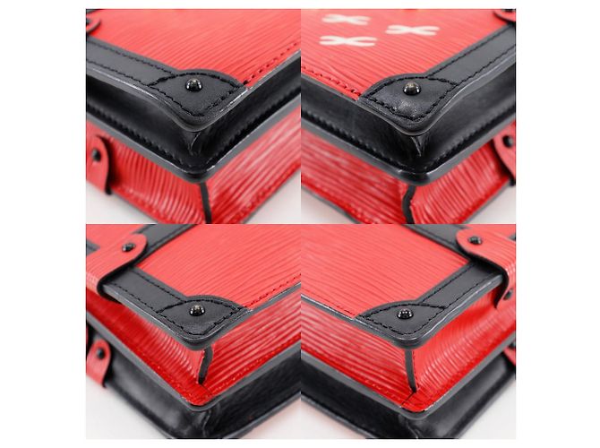 Borsa Trunk Clutch Epi 2 in 1 Louis Vuitton Rosso - vista 4