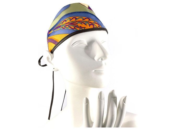 Fascia per capelli in seta di agnello H e F di Hermès Multicolore - vista 7