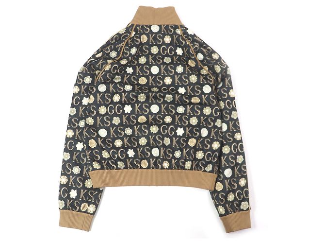 Trackjacke aus Polyester und Baumwolle mit Gucci Ken Scott Allover-Logo Schwarz - Ansicht 4