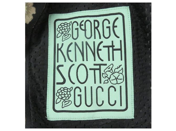 Trackjacke aus Polyester und Baumwolle mit Gucci Ken Scott Allover-Logo Schwarz - Ansicht 8