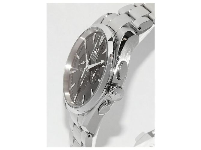 Omega Seamaster Aqua Terra Chronograph aus Edelstahl Schwarz - Ansicht 4