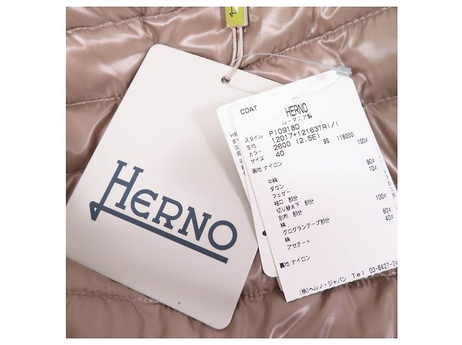 Autre Marque Abrigo de plumas Herno Switching Beige - vista 10
