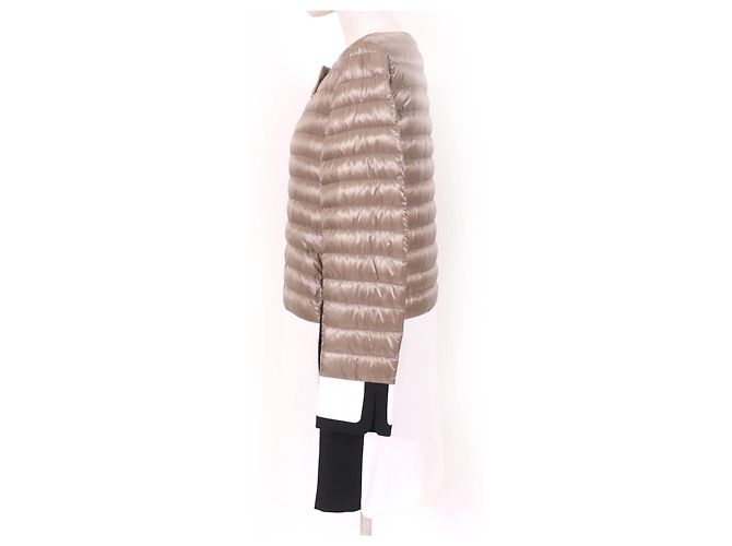 Autre Marque Abrigo de plumas Herno Switching Beige - vista 2