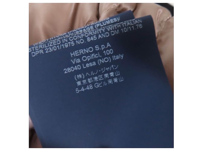 Autre Marque Abrigo de plumas Herno Switching Beige - vista 9