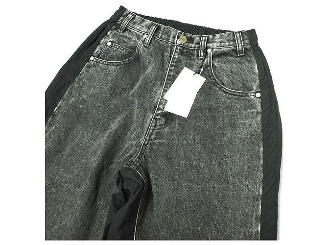 Autre Marque Jeans in denim decolorato chimico in combinazione di nylon Stein - vista 5
