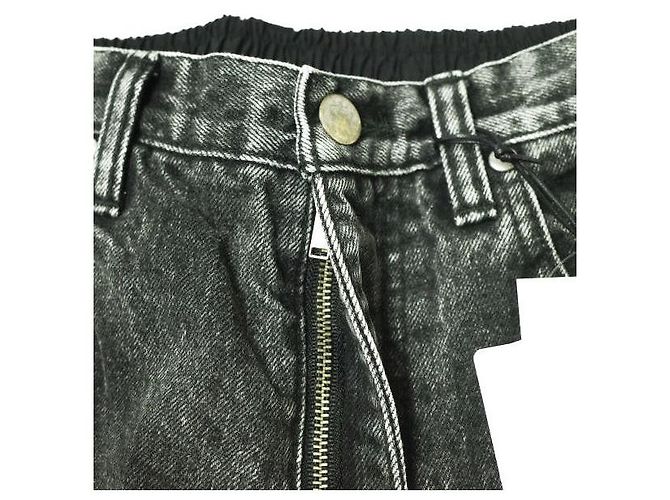 Autre Marque Jeans in denim decolorato chimico in combinazione di nylon Stein - vista 6