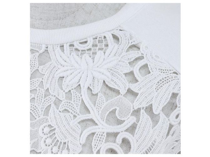 Sudadera de algodón con cordones Valentino Trainer Blanco - vista 13