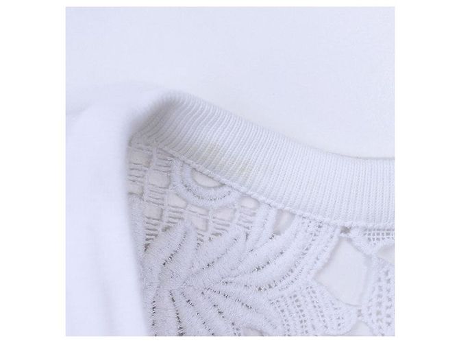 Sudadera de algodón con cordones Valentino Trainer Blanco - vista 4