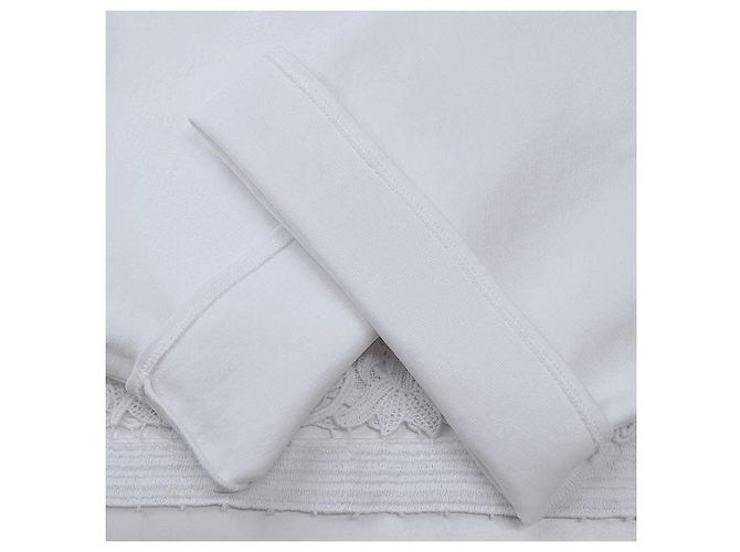 Sudadera de algodón con cordones Valentino Trainer Blanco - vista 5