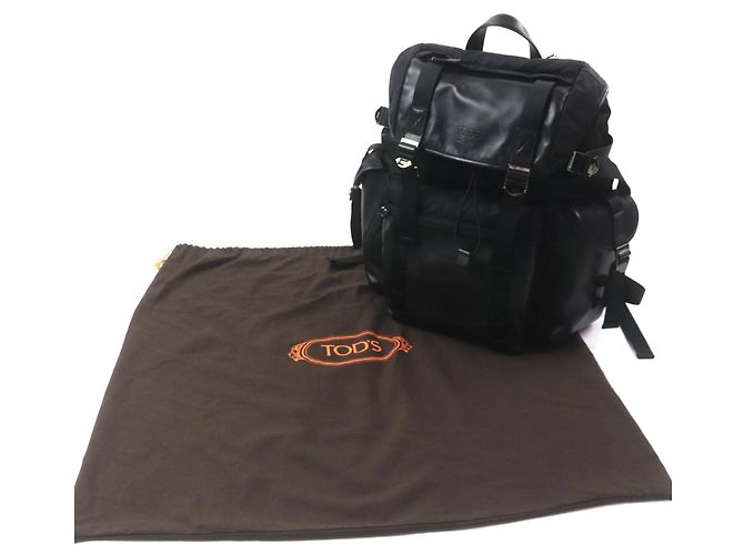 Zaino Tod's in tessuto e pelle Nero - vista 2