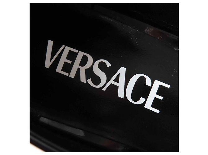 Lackleder-Pumps mit Jumbo-Band von Versace Schwarz - Ansicht 9