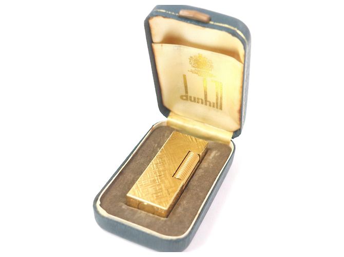 Alfred Dunhill Dunhill Crosscut Square Lighter Golden - view 2
