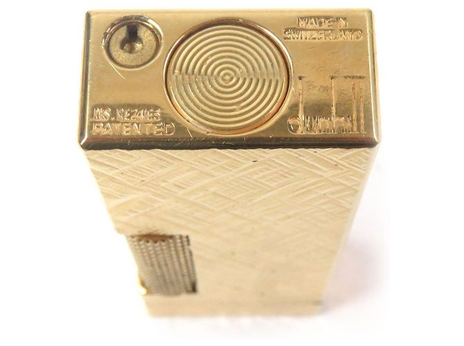Alfred Dunhill Dunhill Crosscut Square Lighter Golden - view 6