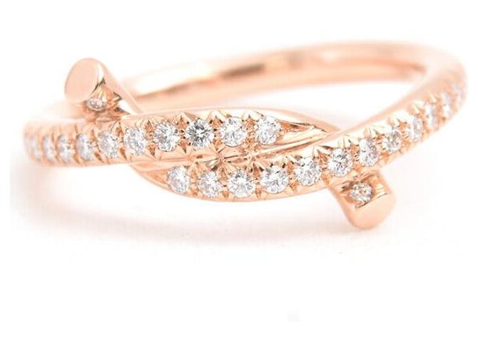 Cartier Entrelacés 750PG Diamantring Größe 50 Pink - Ansicht 4