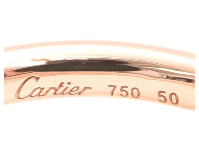 Cartier Entrelacés 750PG Diamantring Größe 50 Pink - Ansicht 5
