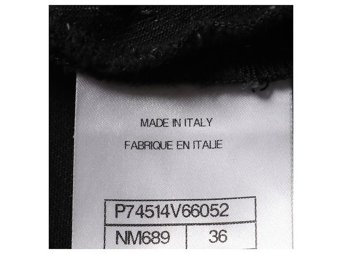 Pantalones de mezclilla con puntos Coco Mark de Chanel Negro - vista 4