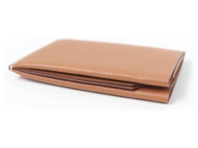 Hermès Hermes Hserie Evercolor Card Case Golden - view 5