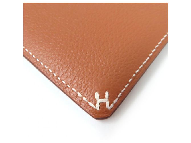 Hermès Hermes Hserie Evercolor Card Case Golden - view 6